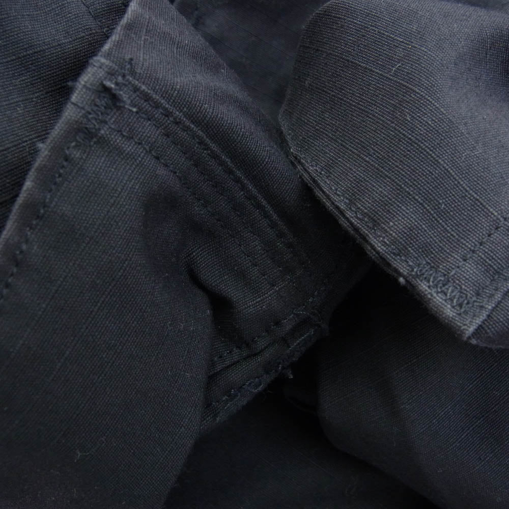 ヴィンテージ 8415-01-422-1990 US ARMY 米軍 実物 90s BDU JACKET ミリタリー フィールド ジャケット ブラック系 S【中古】
