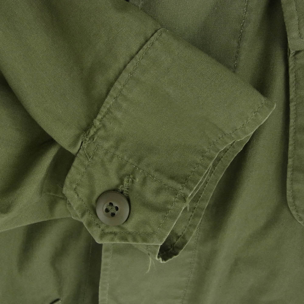 ヴィンテージ DSA-100-69-C-0727 US ARMY 米軍 実物 00s 69年製 JUNGLE FATIGUE JACKET ジャングル ファティーグ ジャケット ノンリップ 3rd MODEL カーキ系【中古】