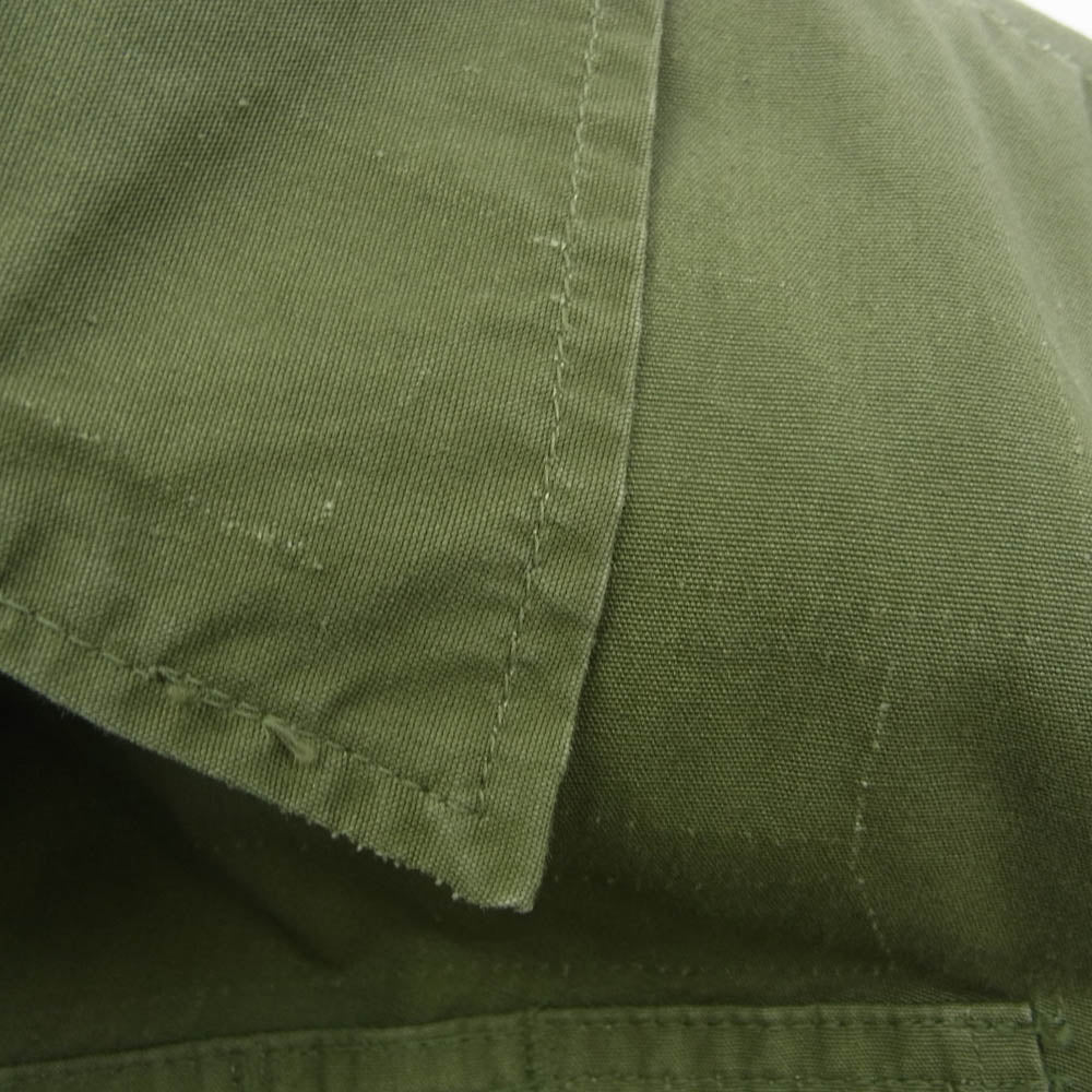 ヴィンテージ DSA-100-69-C-0727 US ARMY 米軍 実物 00s 69年製 JUNGLE FATIGUE JACKET ジャングル ファティーグ ジャケット ノンリップ 3rd MODEL カーキ系【中古】