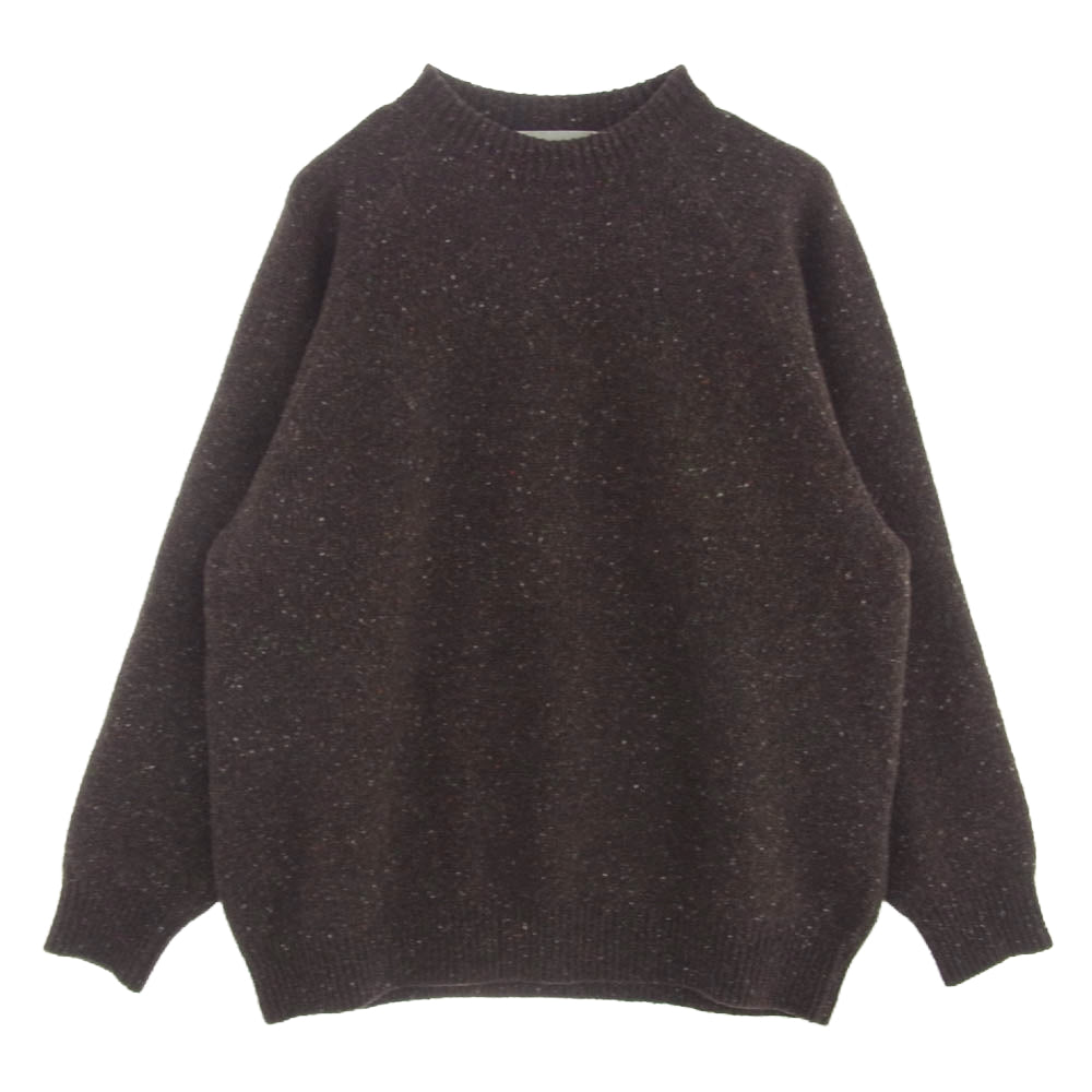 エブリワン EV23-KT03 low gauge speckled ネップニット ブラウン系 M【中古】