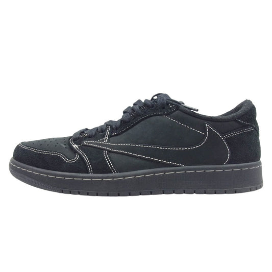 NIKE ナイキ DM7866-001 × TRAVIS SCOTT AIR JORDAN 1 LOW OG SP BLACK PHANTOM フェイクバスターズ鑑定済 トラヴィススコット エアジョーダン1 ブラックファントム ローカット スニーカー ブラック系 27.5cm【中古】