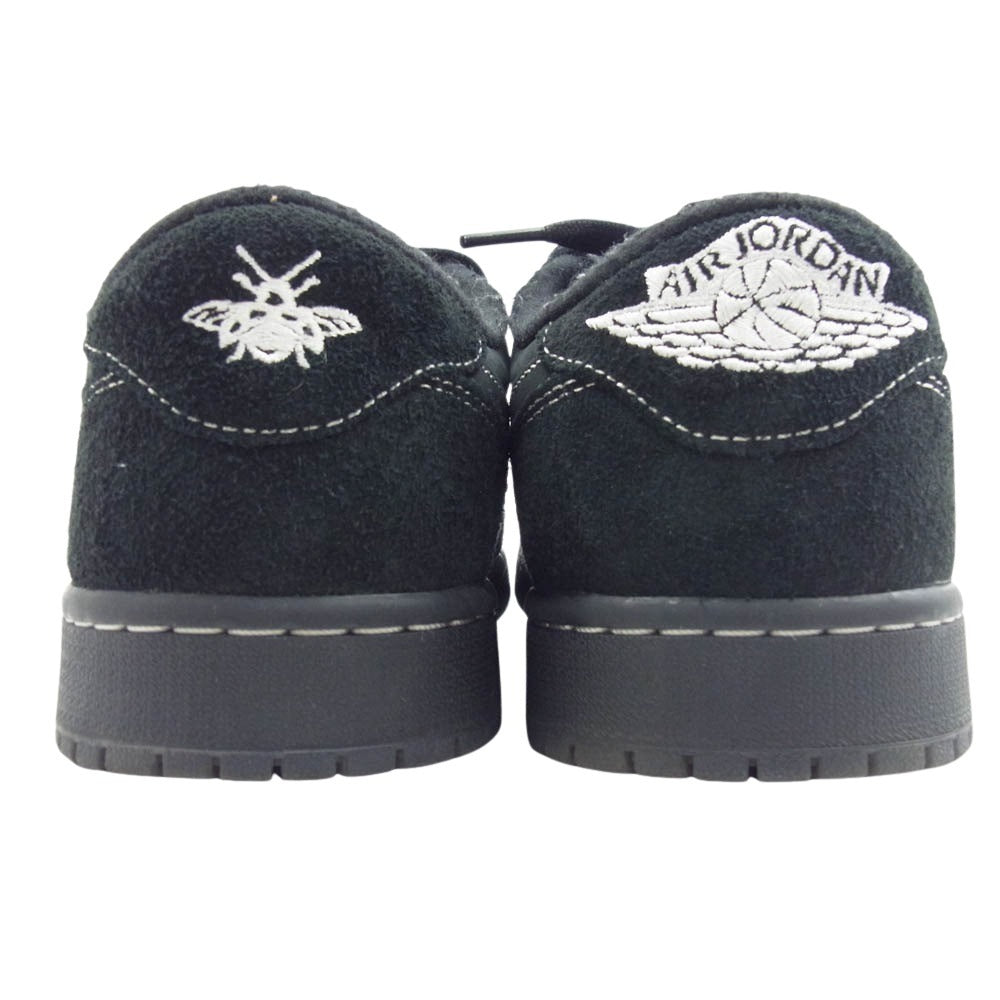 NIKE ナイキ DM7866-001 × TRAVIS SCOTT AIR JORDAN 1 LOW OG SP BLACK PHANTOM フェイクバスターズ鑑定済 トラヴィススコット エアジョーダン1 ブラックファントム ローカット スニーカー ブラック系 27.5cm【中古】