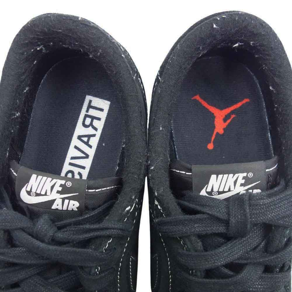 NIKE ナイキ DM7866-001 × TRAVIS SCOTT AIR JORDAN 1 LOW OG SP BLACK PHANTOM フェイクバスターズ鑑定済 トラヴィススコット エアジョーダン1 ブラックファントム ローカット スニーカー ブラック系 27.5cm【中古】