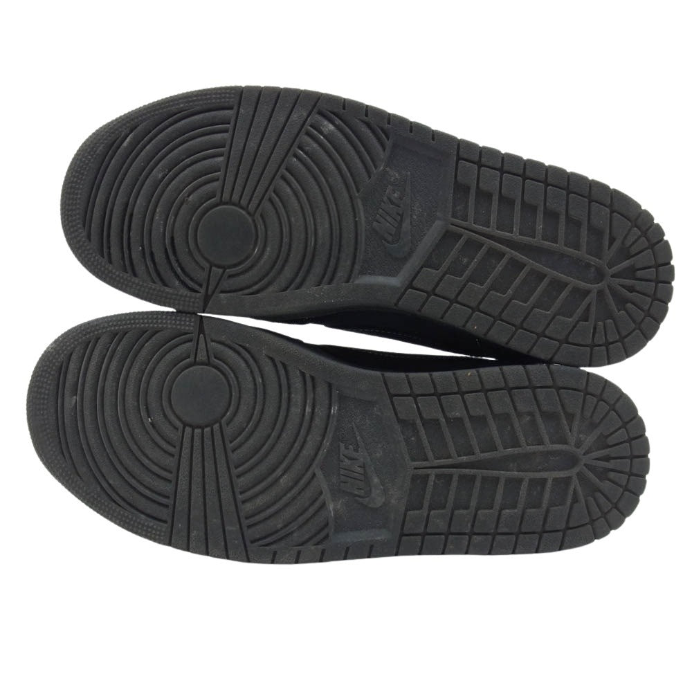 NIKE ナイキ DM7866-001 × TRAVIS SCOTT AIR JORDAN 1 LOW OG SP BLACK PHANTOM フェイクバスターズ鑑定済 トラヴィススコット エアジョーダン1 ブラックファントム ローカット スニーカー ブラック系 27.5cm【中古】