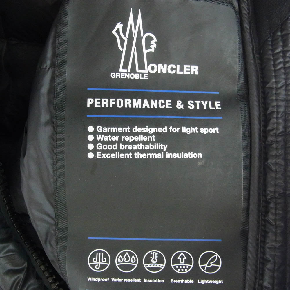 MONCLER モンクレール E20984535825 53071 grenoble  ARMOTECH グルノーブル アモテック ファー付き ダウン ジャケット ブラック系 3【中古】