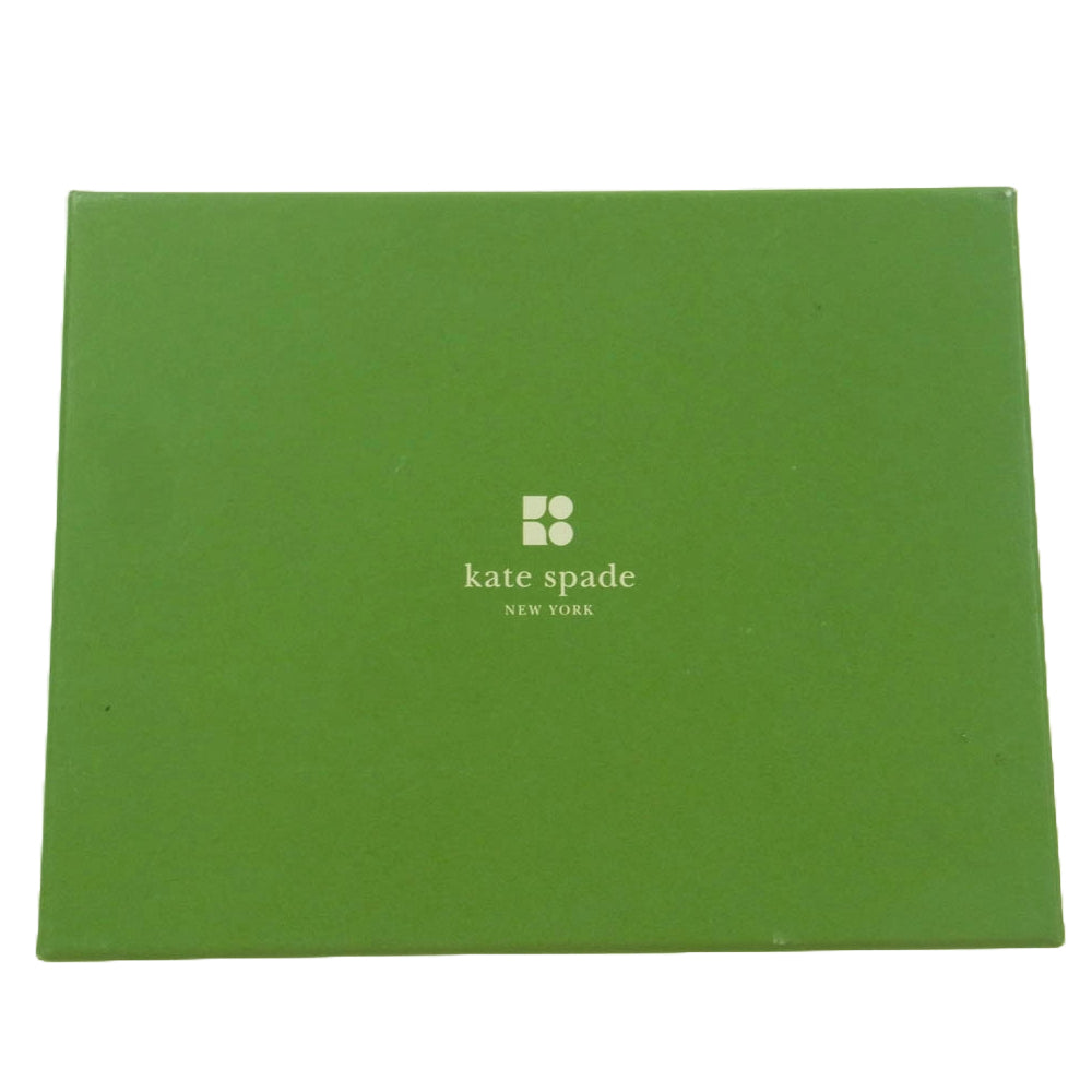 Kate Spade ケイトスペード 二つ折り カードケース ゴールド系【美品】【中古】
