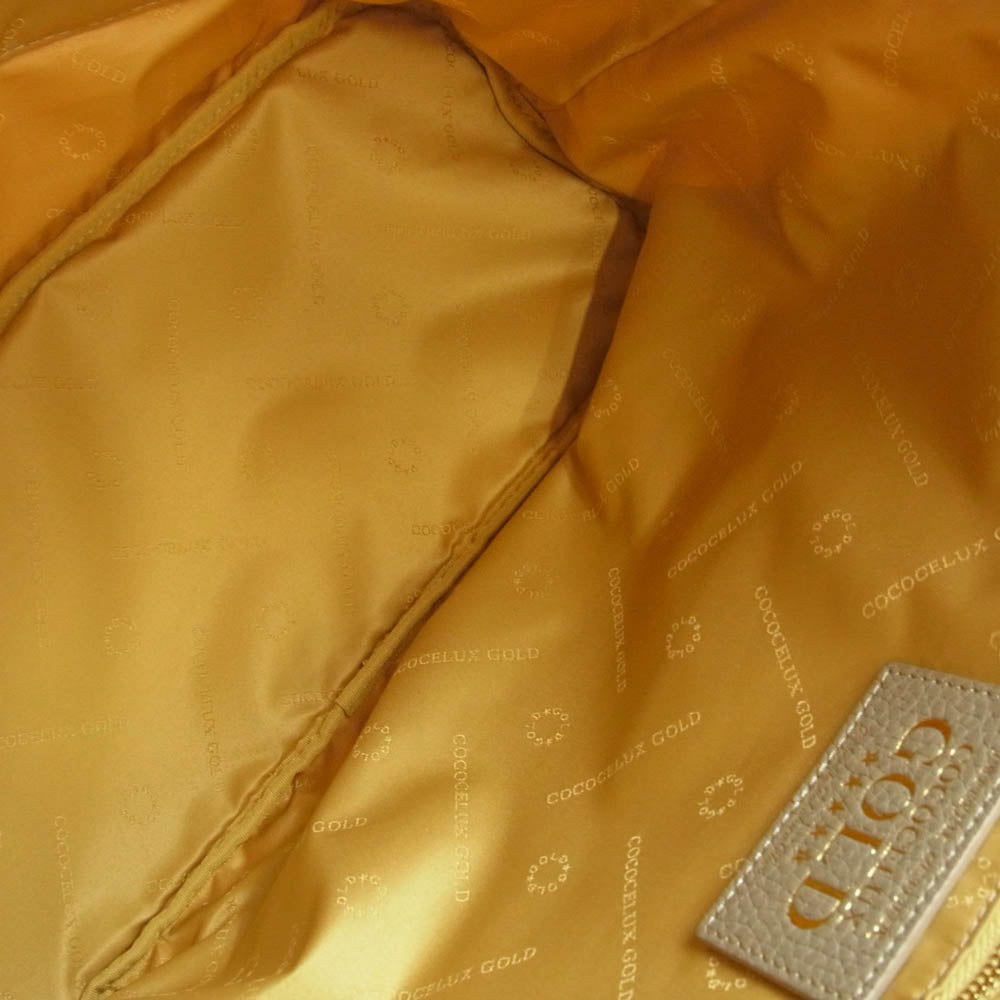 ココセリュックスゴールド 801AA0500 POCONO NYLON ナイロン トートバッグ ポーチセット ゴールド系【中古】