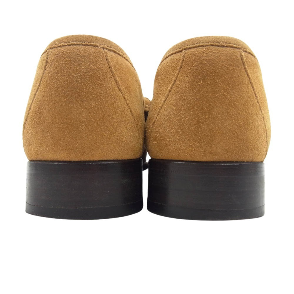 GUCCI グッチ スエード ビットモカシンシューズ ローファー ライトブラウン系 40 1/2E【中古】