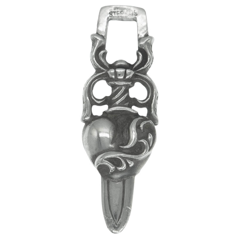 CHROME HEARTS クロムハーツ（原本無） DAGGER HEART ダガーハート ペンダント トップ【中古】