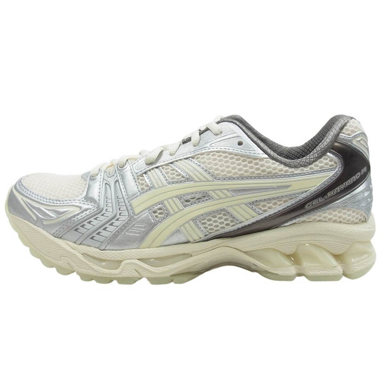 asics アシックス 1203A575-100 Gel-Kayano 14 atmos CREAM WHISPER GREEN ゲルカヤノ アトモス スニーカー シルバー系 オフホワイト系 26.5【新古品】【未使用】【中古】