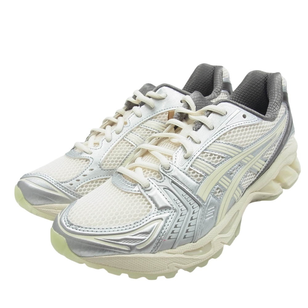 asics アシックス 1203A575-100 Gel-Kayano 14 atmos CREAM WHISPER GREEN ゲルカヤノ アトモス スニーカー シルバー系 オフホワイト系 26.5【新古品】【未使用】【中古】