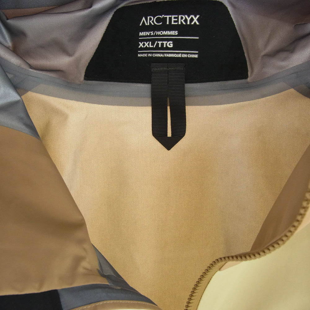 ARC'TERYX アークテリクス X000009269 × BEAMS Beta Jacket Nagomi ビームス 別注 ベータSL ゴアテックス ナイロン シェルジャケット 和み ホワイト系 ベージュ系 XXL【中古】