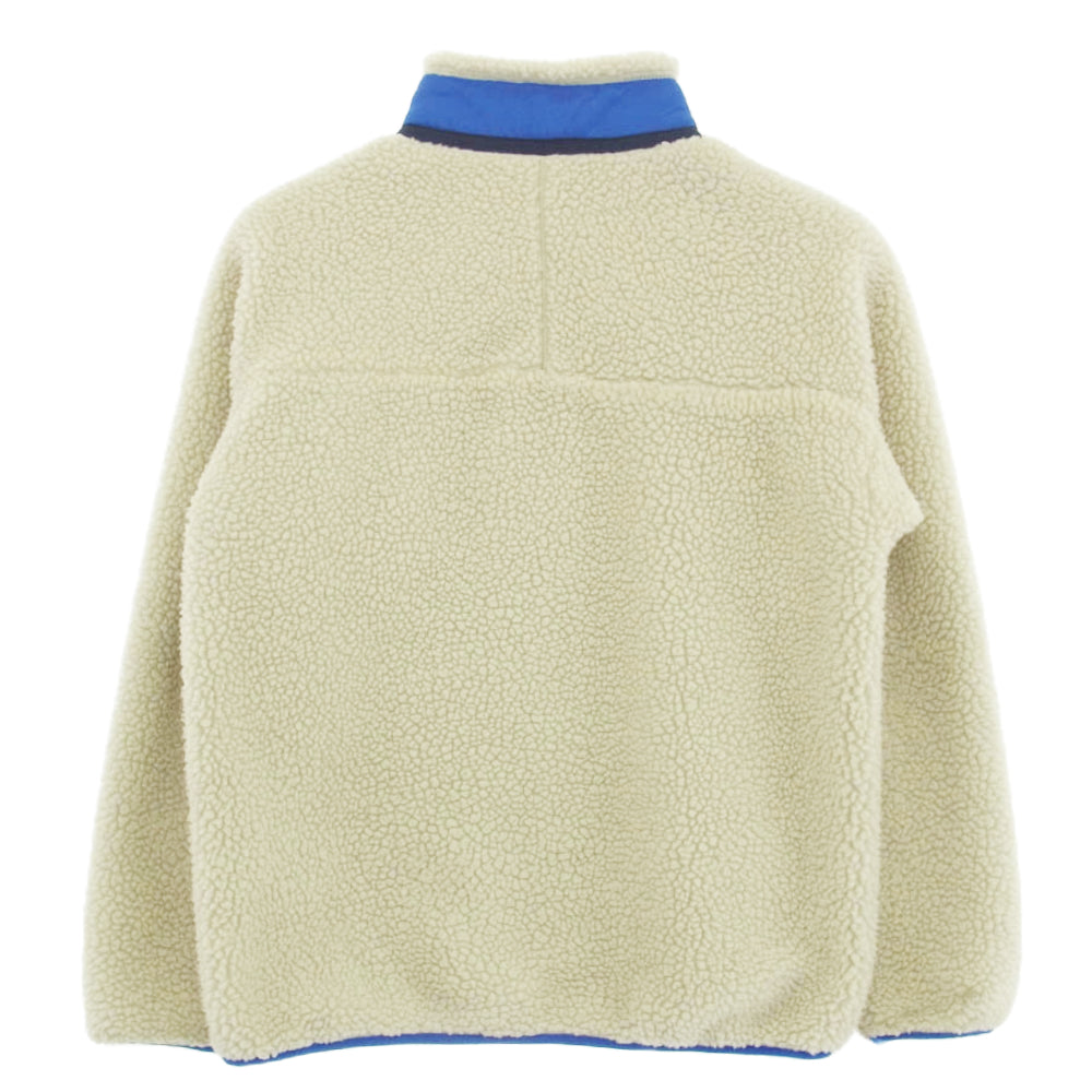 patagonia パタゴニア 17AW 65625FA17 17年製 Kids Retro-X Fleece Jacket キッズ 子供用 レトロエックス フリース ジャケット オフホワイト系 XL 14【中古】