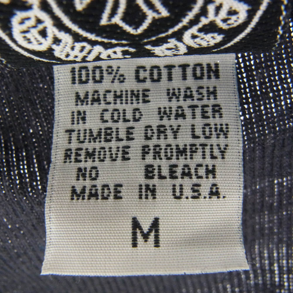 CHROME HEARTS クロムハーツ（原本無） ダガー ジップ ホースシュー バックプリント フルジップ パーカー ネイビー系 M【中古】