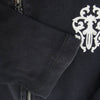 CHROME HEARTS クロムハーツ（原本無） ダガー ジップ ホースシュー バックプリント フルジップ パーカー ネイビー系 M【中古】