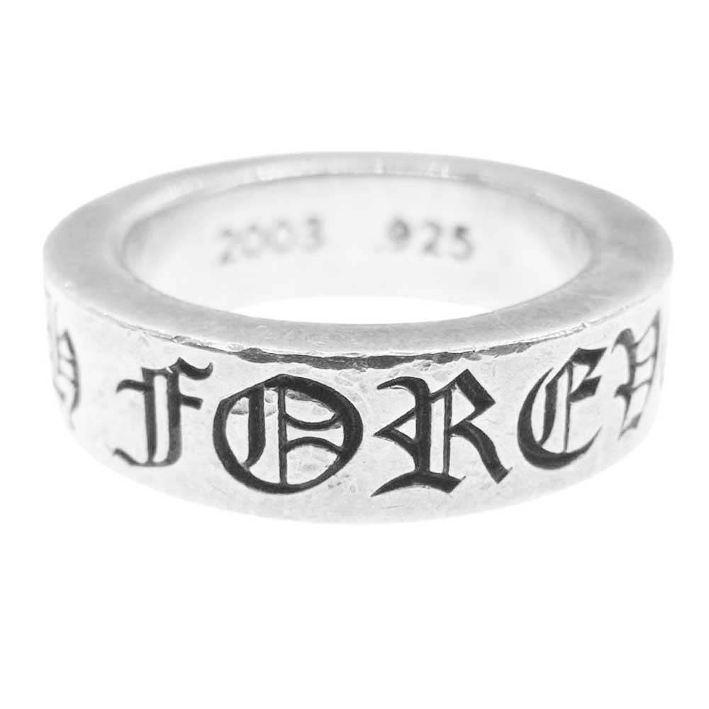 CHROME HEARTS クロムハーツ（原本無） 6mm SPACER FOREVER  スペーサー フォーエバー リング シルバー系 11号【中古】