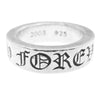 CHROME HEARTS クロムハーツ（原本無） 6mm SPACER FOREVER  スペーサー フォーエバー リング シルバー系 11号【中古】