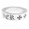 CHROME HEARTS クロムハーツ（原本無） 6mm SPACER FOREVER  スペーサー フォーエバー リング シルバー系 19号【中古】