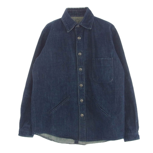 CHROME HEARTS クロムハーツ（原本無） バッグ フレアニー  セメタリー パッチ デニム ジャケット インディゴブルー系 M【中古】