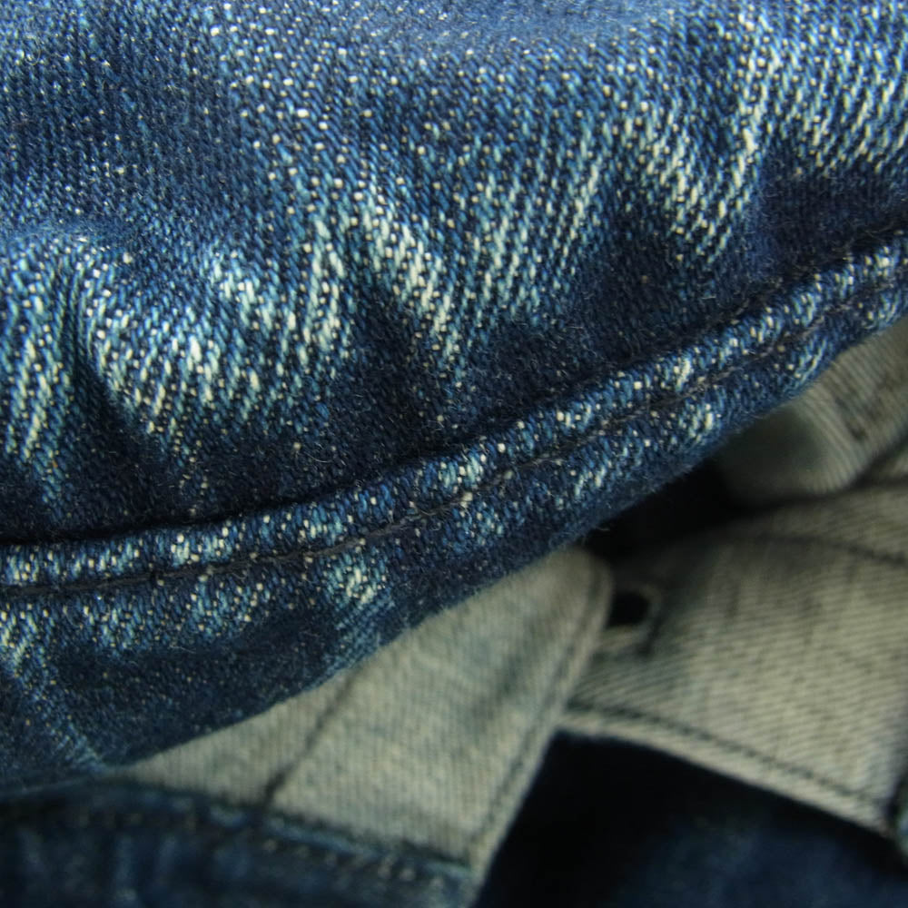 CHROME HEARTS クロムハーツ（原本無） バッグ フレアニー  セメタリー パッチ デニム ジャケット インディゴブルー系 M【中古】