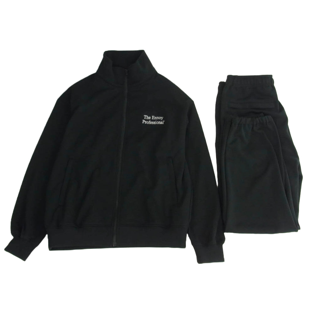 ザエンノイプロフェッショナル 24AW TRACK SUIT BLACK トラックスーツ トラックジャケット トラックパンツ ジャージ セットアップ ブラック系 L【美品】【中古】