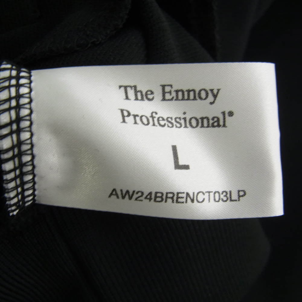 ザエンノイプロフェッショナル 24AW TRACK SUIT BLACK トラックスーツ トラックジャケット トラックパンツ ジャージ セットアップ ブラック系 L【美品】【中古】