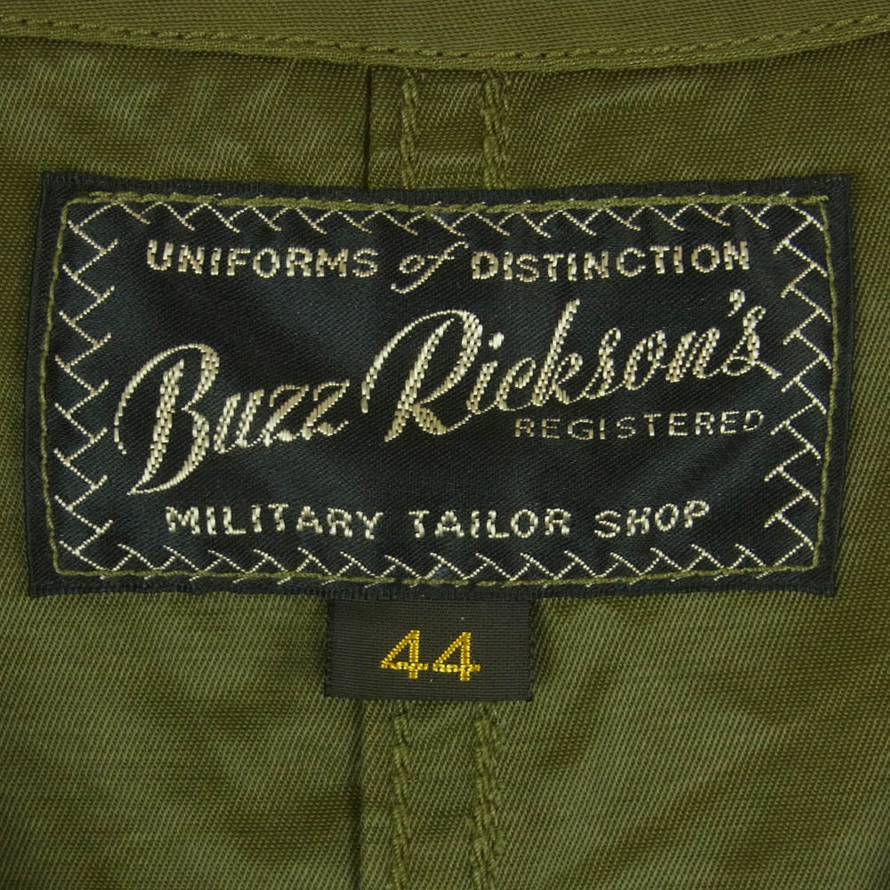 Buzz Rickson's バズリクソンズ BR15326 Type C-1 CIVILIAN MODEL シビリアン ミリタリー ベスト オリーブ系 44【美品】【中古】