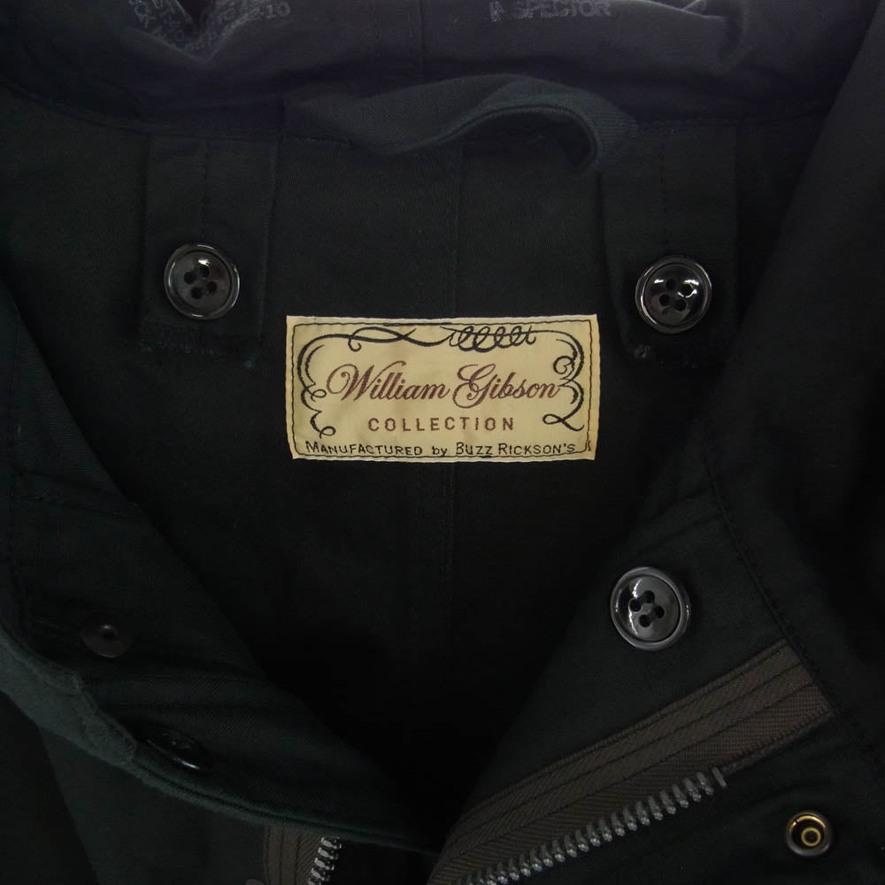 Buzz Rickson's バズリクソンズ BR14969 WILLIAM GIBSON COLLECTION Type BLACK M-51 PARKA フィールドパーカー ミリタリー ジャケット モッズコート フィッシュテール ブラック系 L【極上美品】【中古】