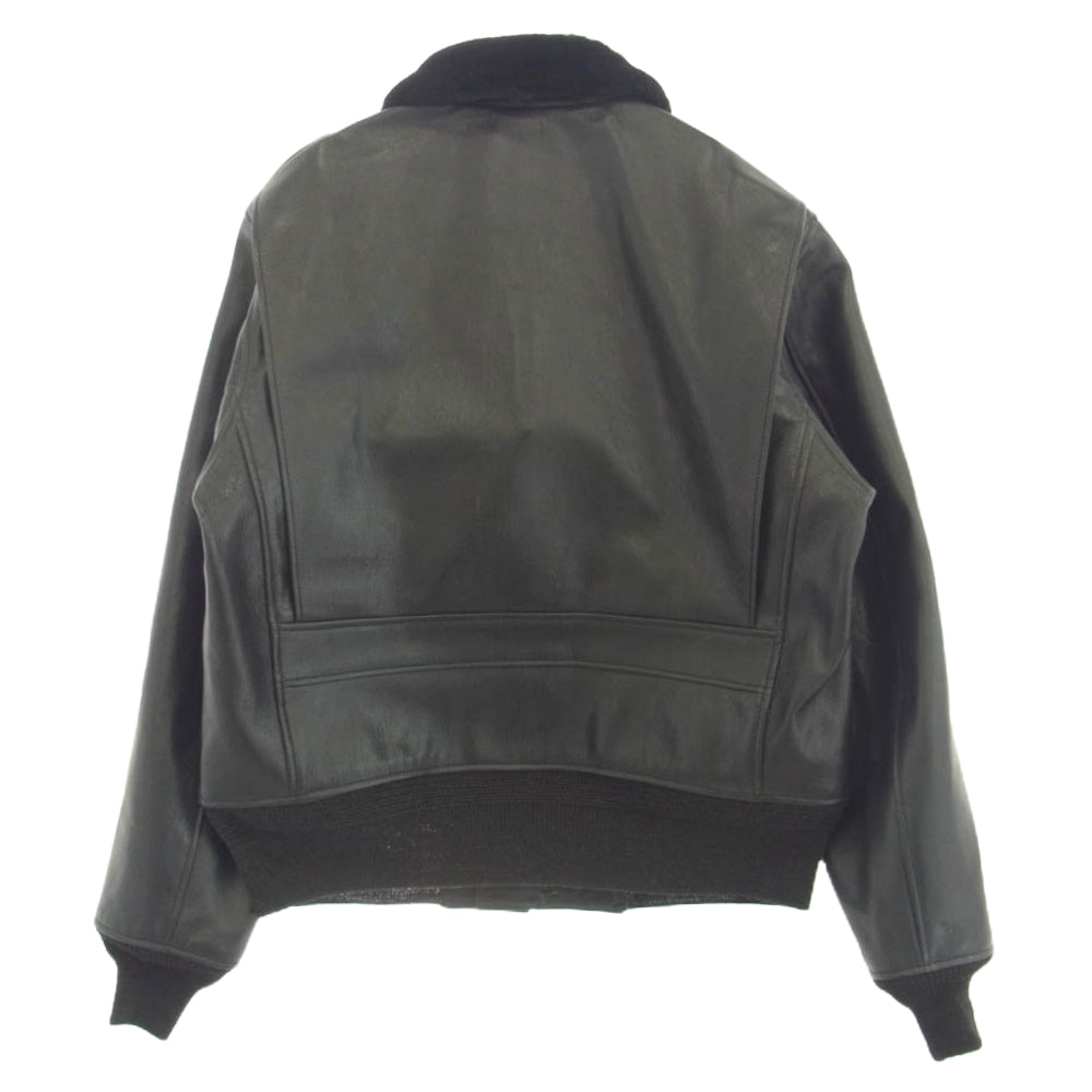 Buzz Rickson's バズリクソンズ BR80597 WILLIAM GIBSON COLLECTION Type BLACK G-1 ウィリアム ギブソン レザー フライト ジャケット ブラック系 42【極上美品】【中古】