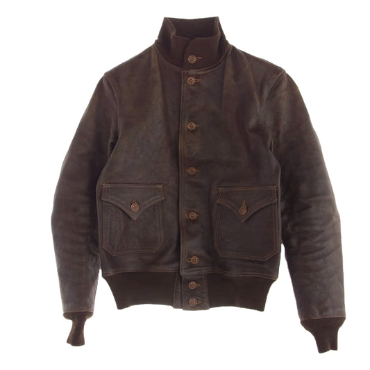 FREEWHEELERS フリーホイーラーズ LEATHER TOGS  TYPE A-1 ブラウン系 36【中古】
