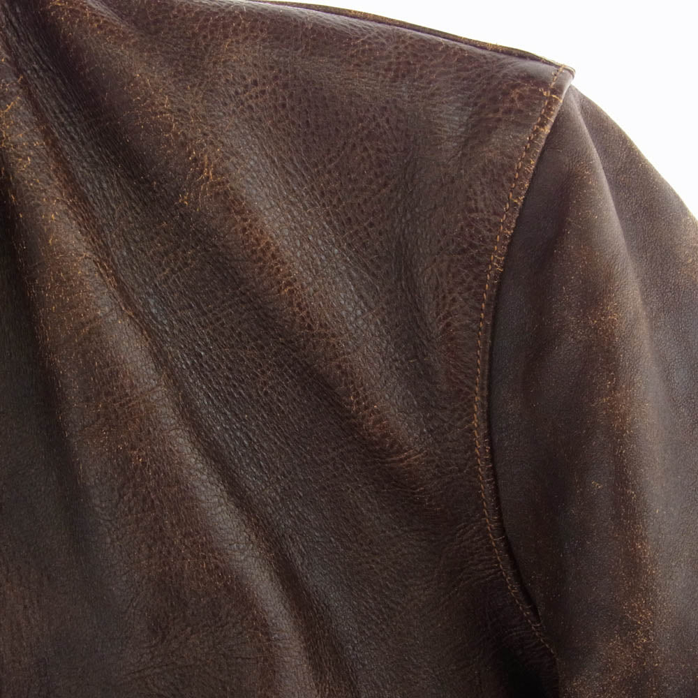 FREEWHEELERS フリーホイーラーズ LEATHER TOGS  TYPE A-1 ブラウン系 36【中古】