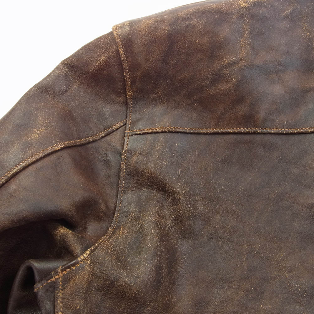 FREEWHEELERS フリーホイーラーズ LEATHER TOGS  TYPE A-1 ブラウン系 36【中古】