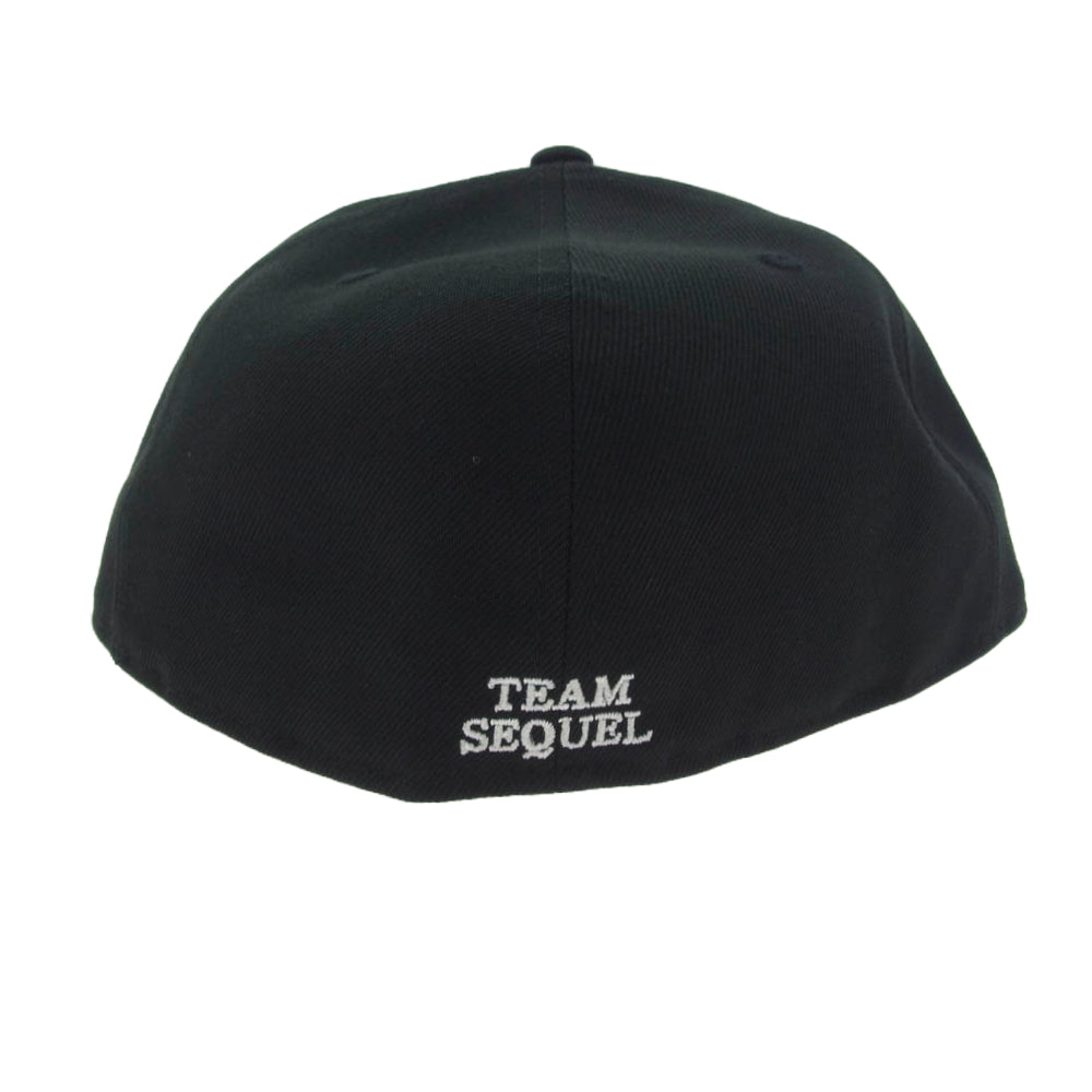 NEW ERA ニューエラ 23SS SQ-23SS-HT-02 × SEQUEL 59FIFTY シークエル ベースボール キャップ ブラック系 59.6【美品】【中古】