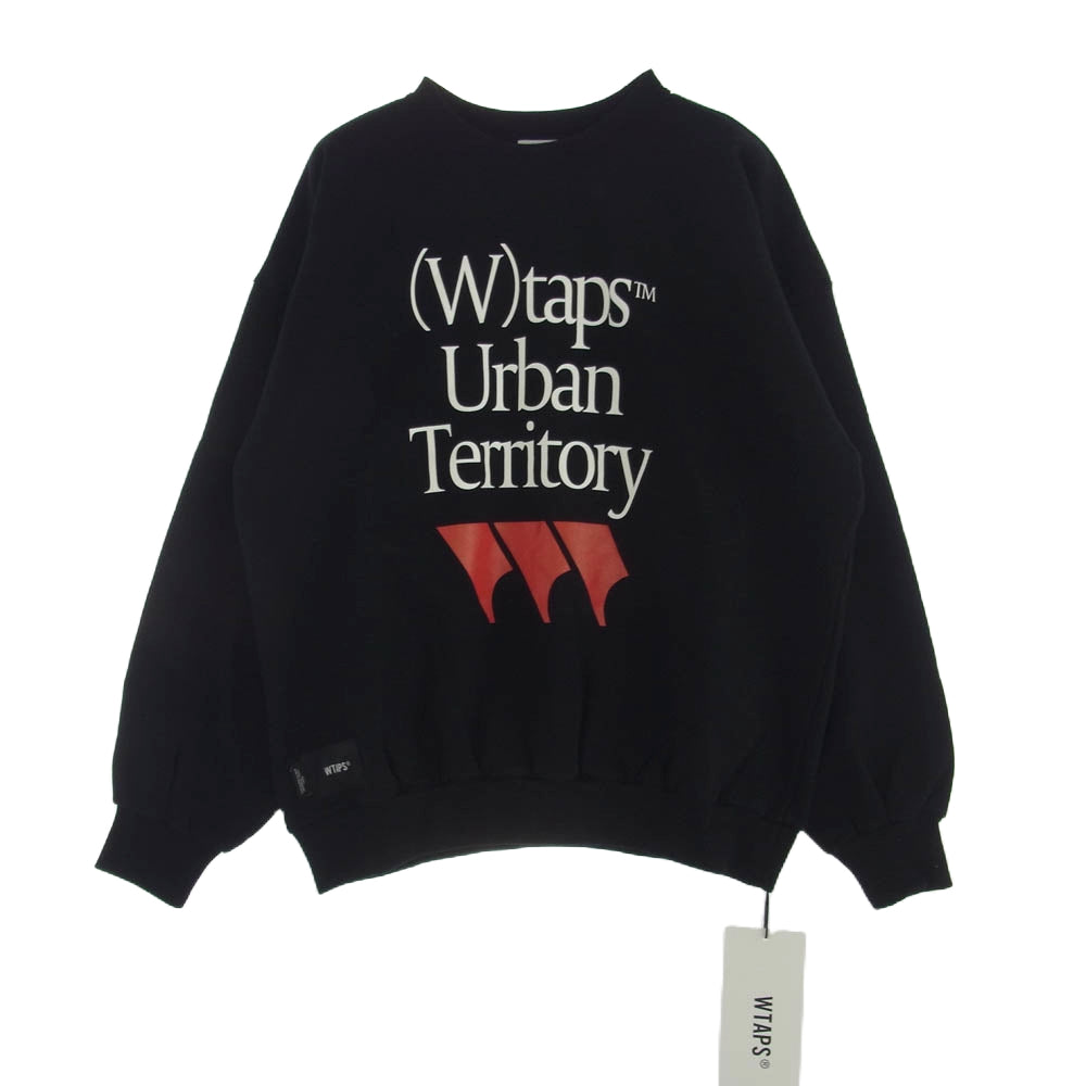 WTAPS ダブルタップス 22AW 222ATDT-CPM01S FORTLESS SWEATER クルーネック スウェット ブラック系 X 03【極上美品】【中古】