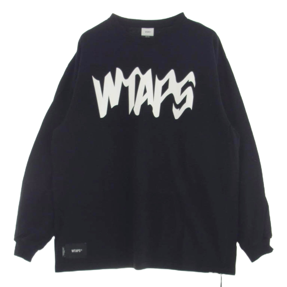 WTAPS ダブルタップス 23AW 232ATDT-LTM01S QUAKE LS COTTON クエイク ロングスリーブ カットソー ブラック系 2【極上美品】【中古】