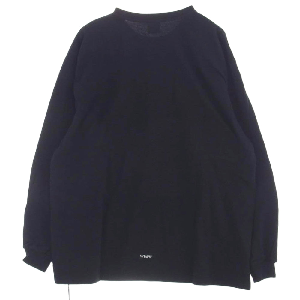 WTAPS ダブルタップス 23AW 232ATDT-LTM01S QUAKE LS COTTON クエイク ロングスリーブ カットソー ブラック系 2【極上美品】【中古】