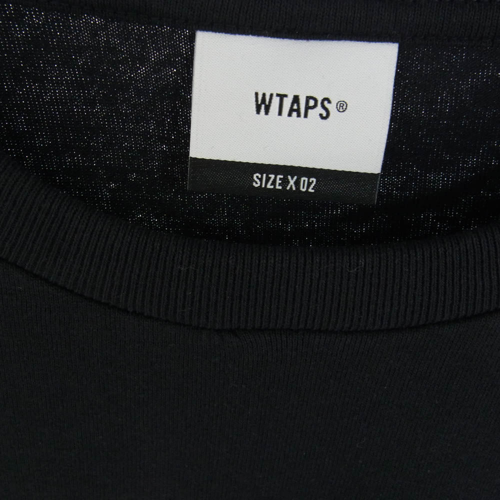 WTAPS ダブルタップス 23AW 232ATDT-LTM01S QUAKE LS COTTON クエイク ロングスリーブ カットソー ブラック系 2【極上美品】【中古】