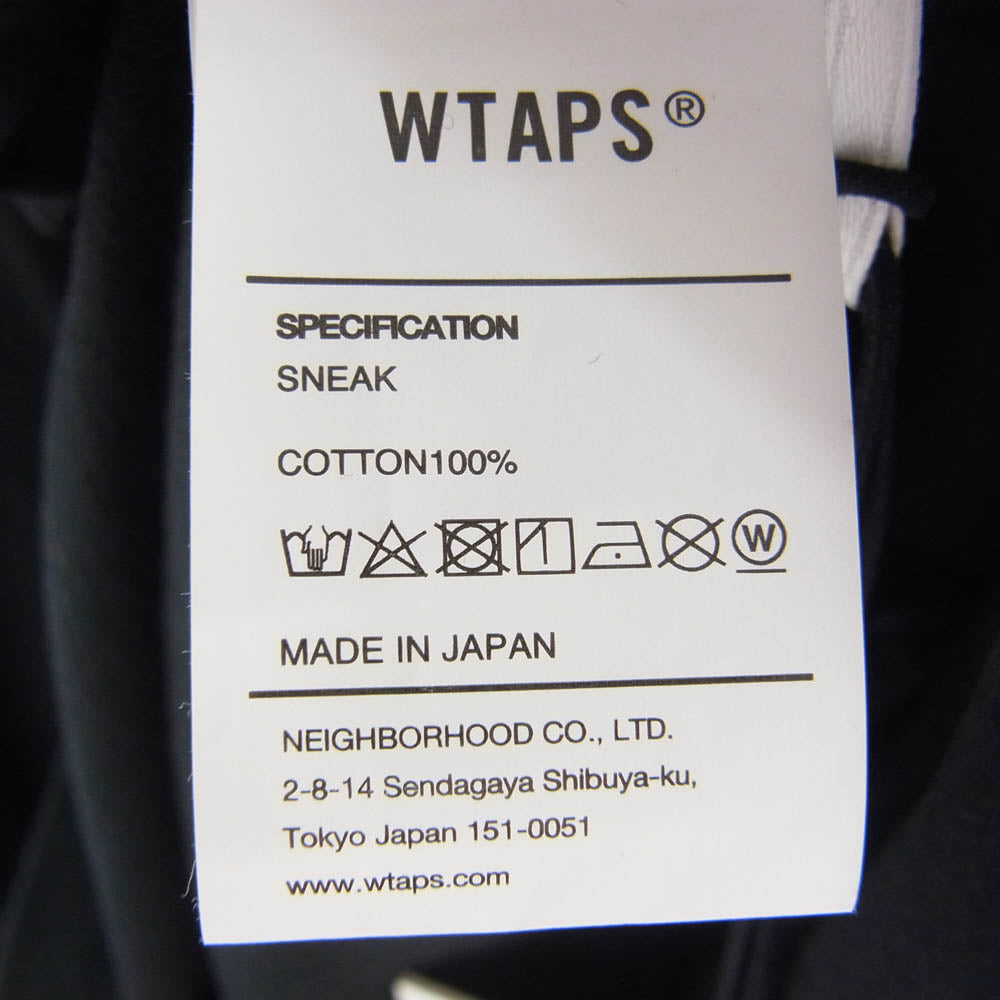 WTAPS ダブルタップス 23AW 232ATDT-LTM01S QUAKE LS COTTON クエイク ロングスリーブ カットソー ブラック系 2【極上美品】【中古】
