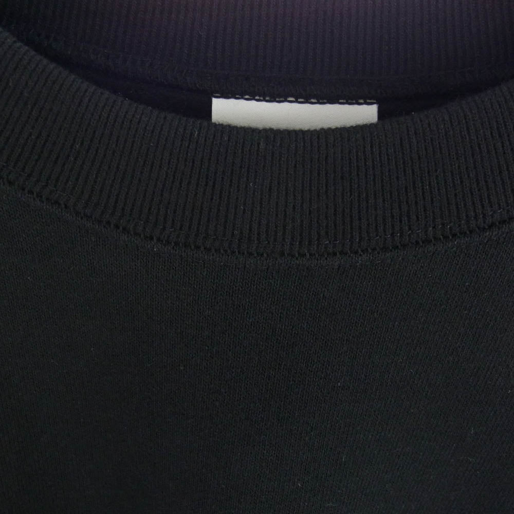 WTAPS ダブルタップス 22AW 222ATDT-CPM02S LOCKS SWEATER COTTON ロゴ プリント クルーネック スウェット ブラック系 3【中古】