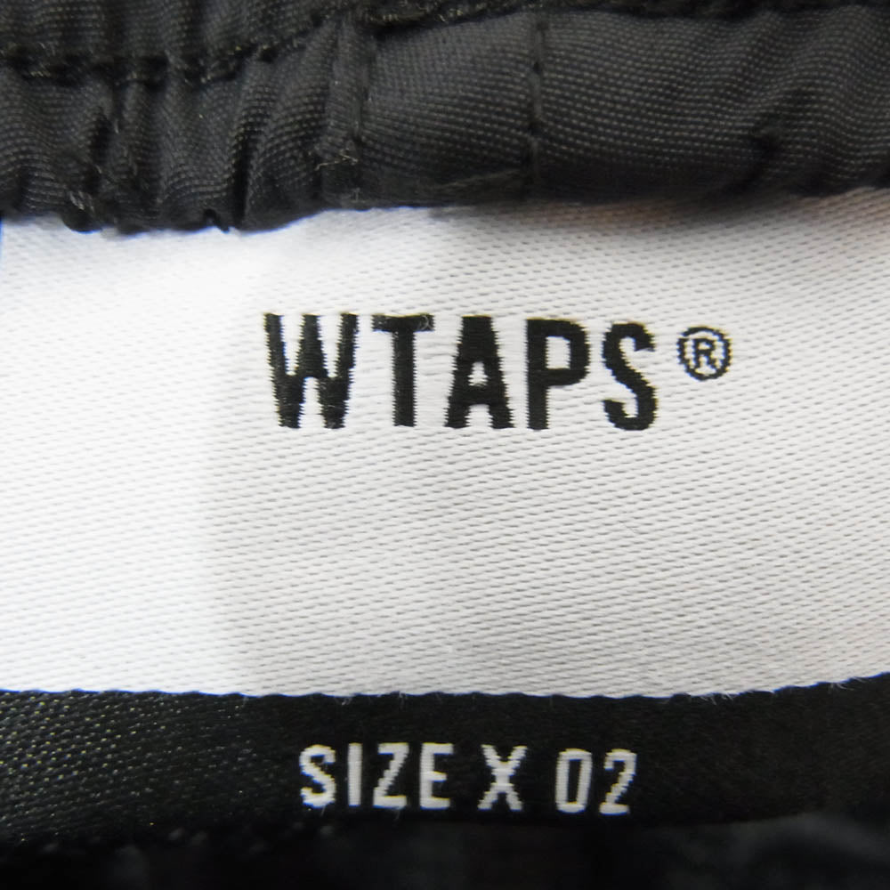 WTAPS ダブルタップス 22SS 221BRDT-PTM02 TRACKS TROUSERS NYLON TUSSAH トラウザー カーゴ パンツ ブラック系 X02【中古】