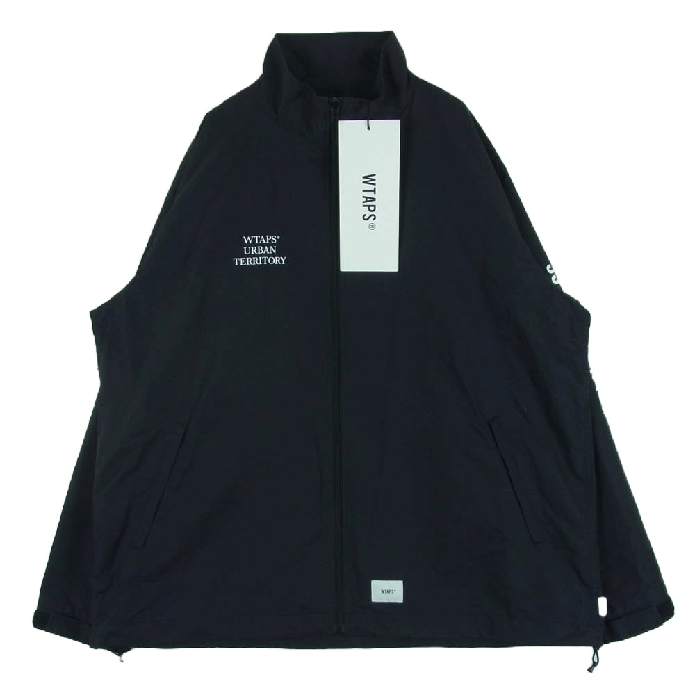 WTAPS ダブルタップス 22SS 221WVDT-JKM03 TRACK JACKET NYLON TUSSAH トラック ナイロン ジャケット ブラック系 03【美品】【中古】