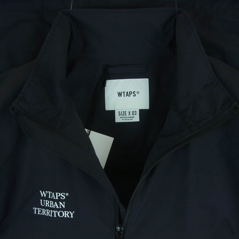 WTAPS ダブルタップス 22SS 221WVDT-JKM03 TRACK JACKET NYLON TUSSAH トラック ナイロン ジャケット ブラック系 03【美品】【中古】