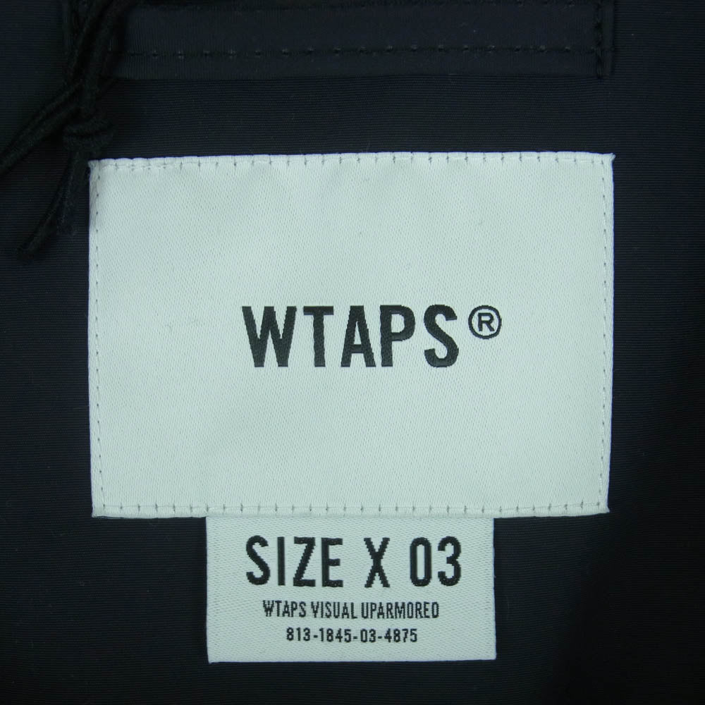 WTAPS ダブルタップス 22SS 221WVDT-JKM03 TRACK JACKET NYLON TUSSAH トラック ナイロン ジャケット ブラック系 03【美品】【中古】