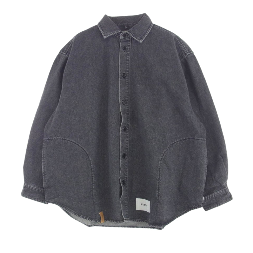 WTAPS ダブルタップス 24SS 241WVDT-SHM04 WCPO 02  LS COTTON DENIM デニム シャツ ジャケット グレー系 X02【新古品】【未使用】【中古】