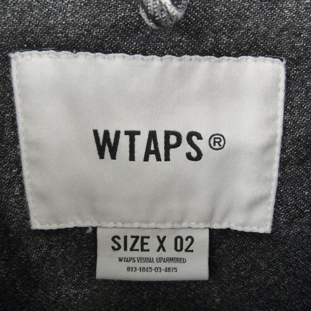 WTAPS ダブルタップス 24SS 241WVDT-SHM04 WCPO 02  LS COTTON DENIM デニム シャツ ジャケット グレー系 X02【新古品】【未使用】【中古】