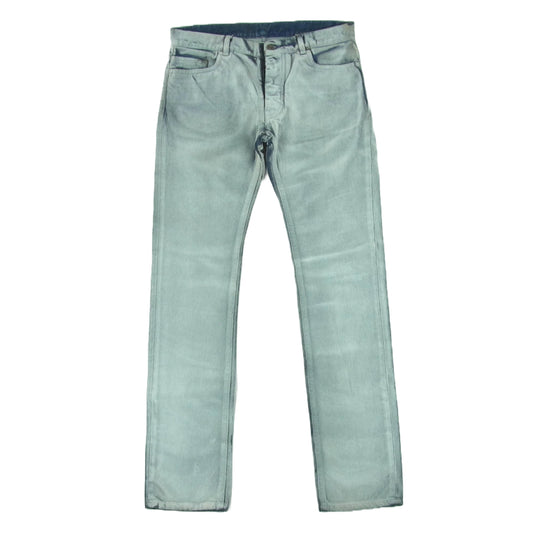 MAISON MARTIN MARGIELA メゾンマルタンマルジェラ 09AW 30 LA020 10ライン ここのえタグ 四つタグ ベロアコート デニム パンツ インディゴブルー系 46【中古】