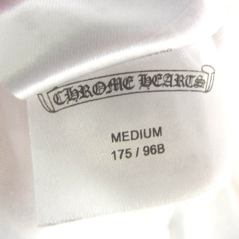 CHROME HEARTS クロムハーツ（原本無） MLTCOL CEM CRS LS マルチ セメタリークロス プリント 長袖 カットソー ロングスリーブ Tシャツ ロンT ホワイト系 M【中古】