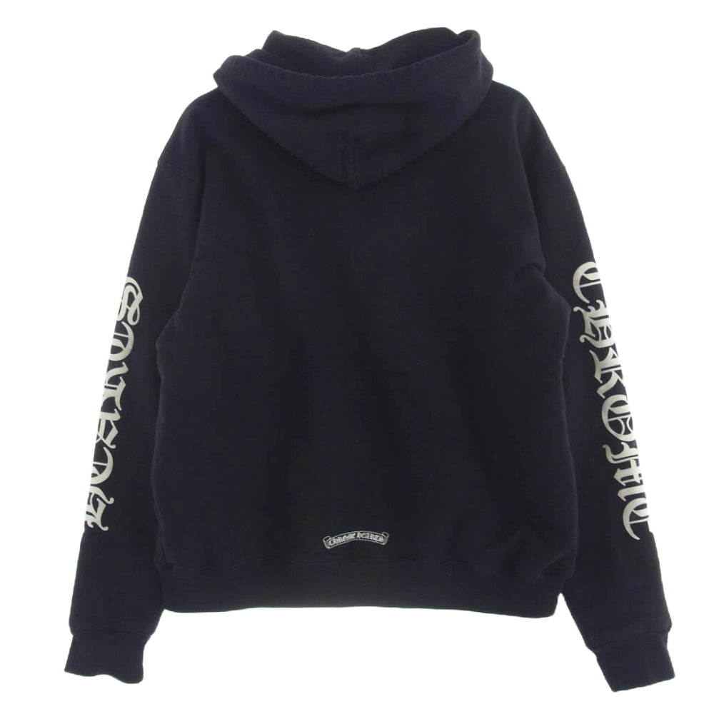 CHROME HEARTS クロムハーツ（原本無） SWTSHRT HD ZIP アームロゴ ダガージップ ジップアップ フーディ パーカー ブラック系 M【中古】