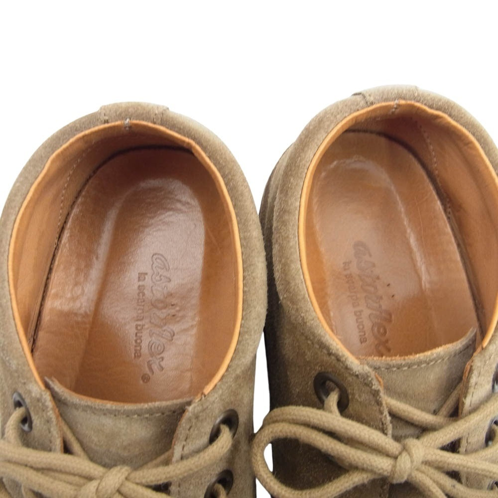 アストールフレックス LA SCARPA BUONA スエード シューズ ベージュ系 36【中古】