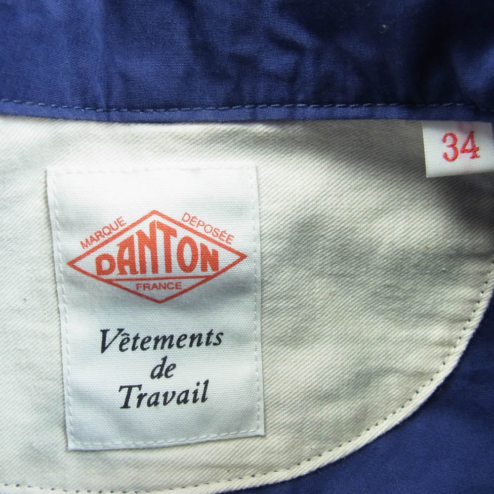 Danton ダントン 15S-SL-003 ラウンドカラー ワークジャケット パープル系 34【中古】